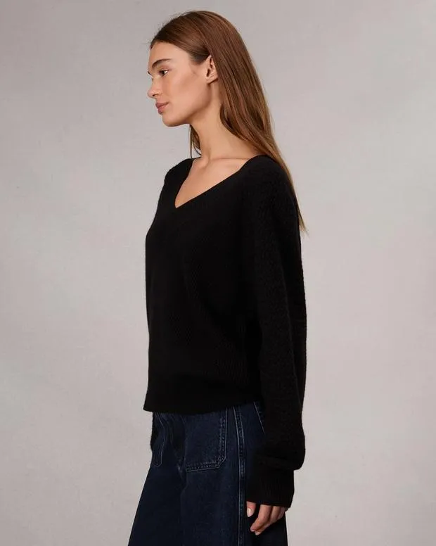Women Sweaters and Sweatshirts Rag and Bone Kaylee Cashmere Sweater Black