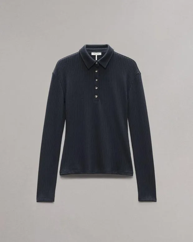 Women Sweaters and Sweatshirts Rag and Bone The Knit Rib Polo Shirt Salute Women Sweaters and Sweatshirts Rag and Bone The Knit Rib Polo Shirt Salute
