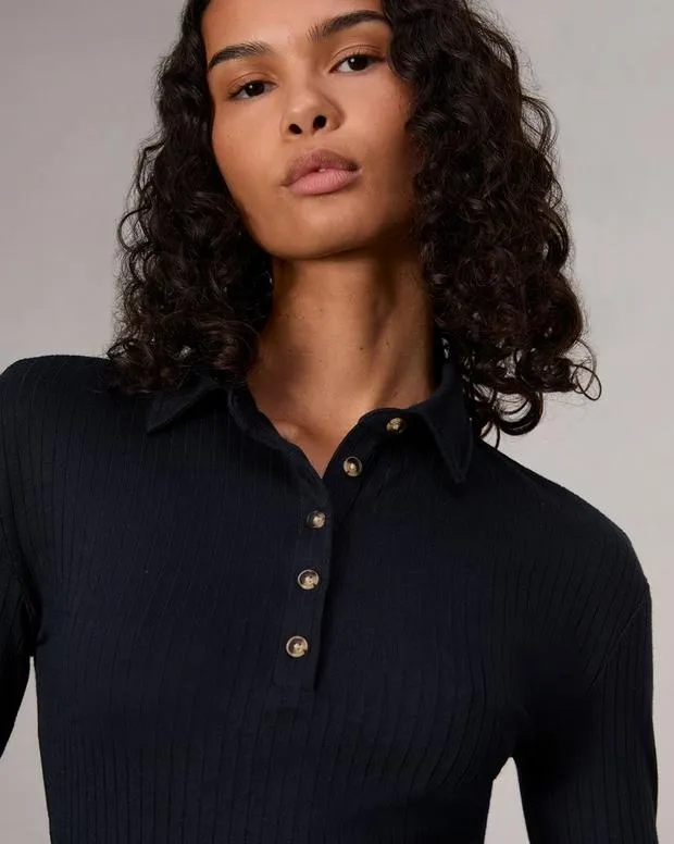 Women Sweaters and Sweatshirts Rag and Bone The Knit Rib Polo Shirt Salute Women Sweaters and Sweatshirts Rag and Bone The Knit Rib Polo Shirt Salute