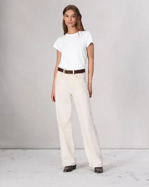 Women TShirts Rag and Bone The Slub Tee Bright White