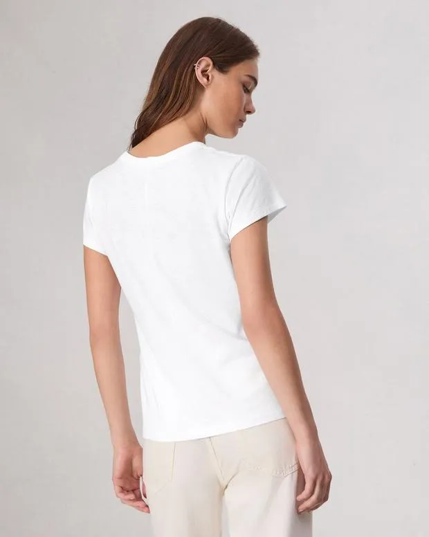 Women TShirts Rag and Bone The Slub Tee Bright White