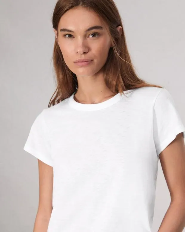 Women TShirts Rag and Bone The Slub Tee Bright White