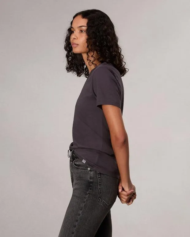 Women TShirts Rag and Bone The Slub Vee Greystone