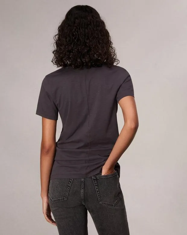 Women TShirts Rag and Bone The Slub Vee Greystone