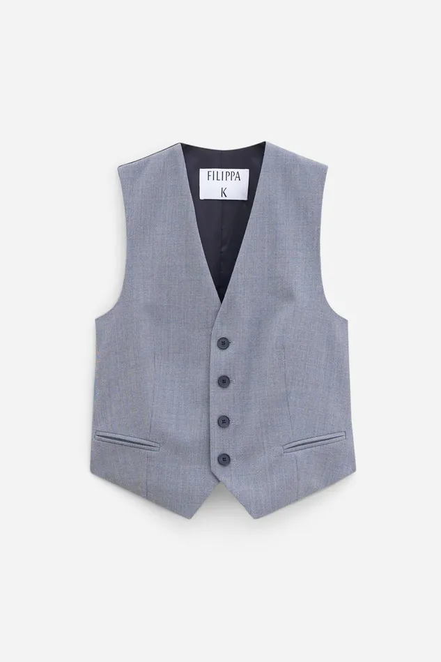 Women Tailored Vest Grey Melange Filippa K Blazers