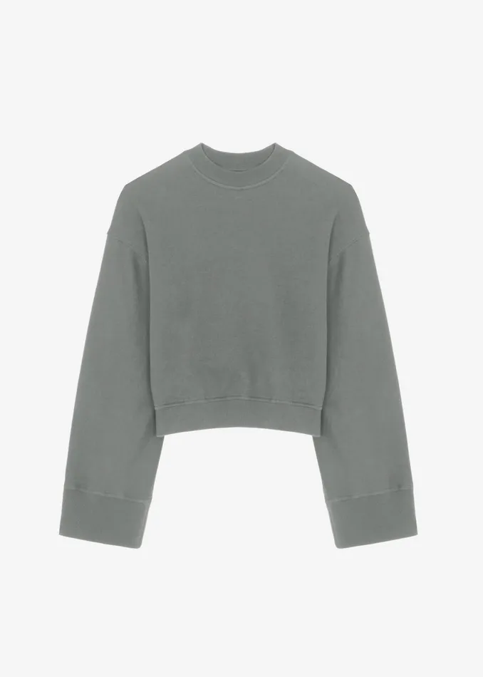 Women Talia Sweatshirt 8211 Light Khaki The Frankie Shop Tops