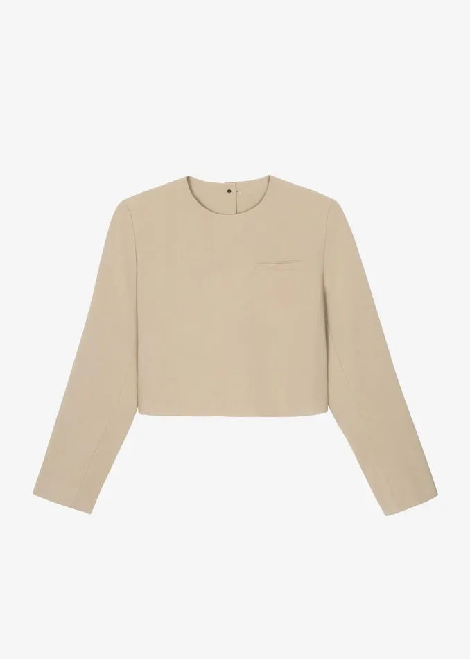 Women Tamsin Top 8211 Beige The Frankie Shop Tops