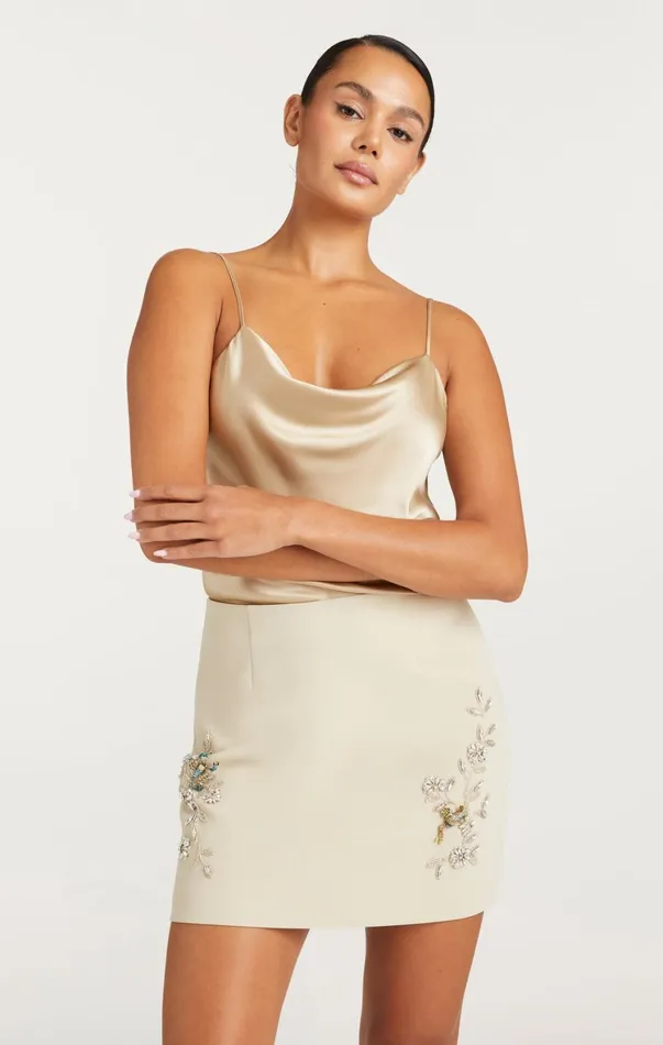 Women Tank Tops and Camisoles Cinq Sept Marta Cami Khaki
