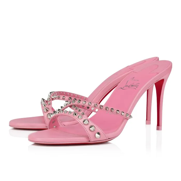 Women Tatoosh Spikes 85 Mm Mules 8211 Kid Leather And Spikes 8211 Calipso Christian Louboutin Sandals and Slides