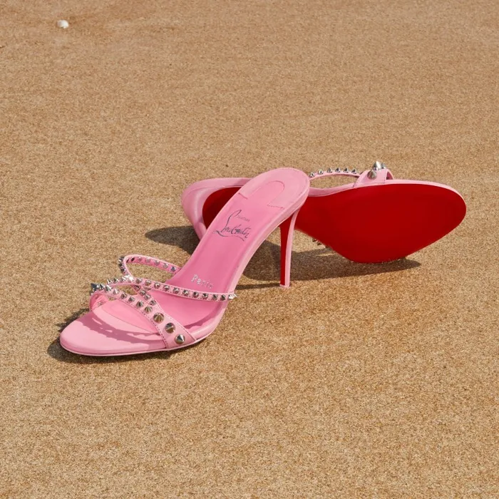 Women Tatoosh Spikes 85 Mm Mules 8211 Kid Leather And Spikes 8211 Calipso Christian Louboutin Sandals and Slides