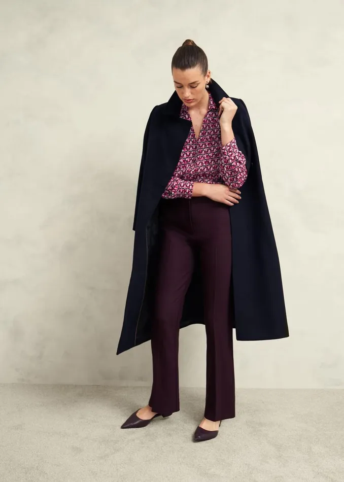 Women Tops Hobbs Abigail Blouse Pink Multi