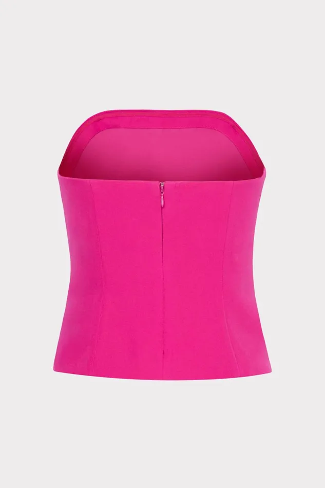 Women Tops Milly Lana Cady Strapless Top Fuchsia Women Tops Milly Lana Cady Strapless Top Fuchsia