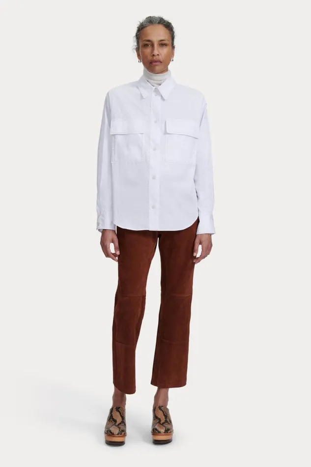 Women Tops Rachel Comey Bispo Shirt White Women Tops Rachel Comey Bispo Shirt White