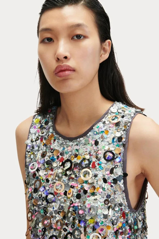 Women Tops Rachel Comey Cassio Top Silver