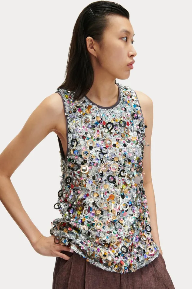 Women Tops Rachel Comey Cassio Top Silver