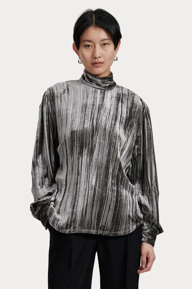 Women Tops Rachel Comey Prina Top Gunmetal Women Tops Rachel Comey Prina Top Gunmetal