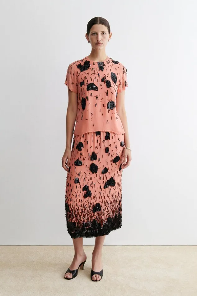 Women Tops Rachel Comey Tie Rite Top Coralblack Women Tops Rachel Comey Tie Rite Top Coralblack