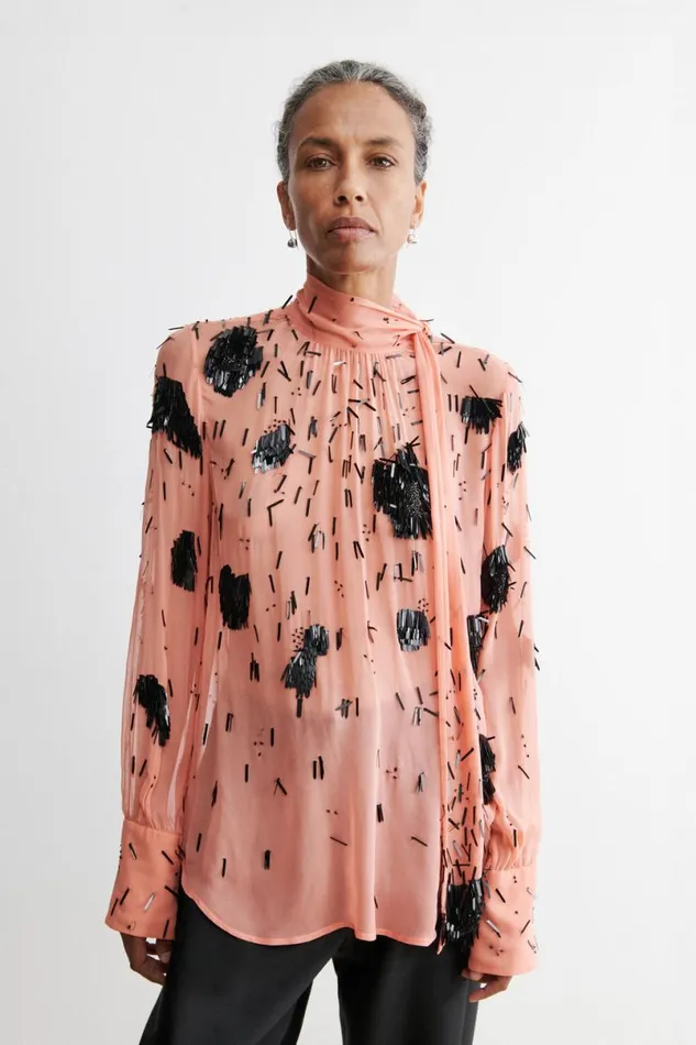 Women Tops Rachel Comey Tie Rite Top Coralblack Women Tops Rachel Comey Tie Rite Top Coralblack