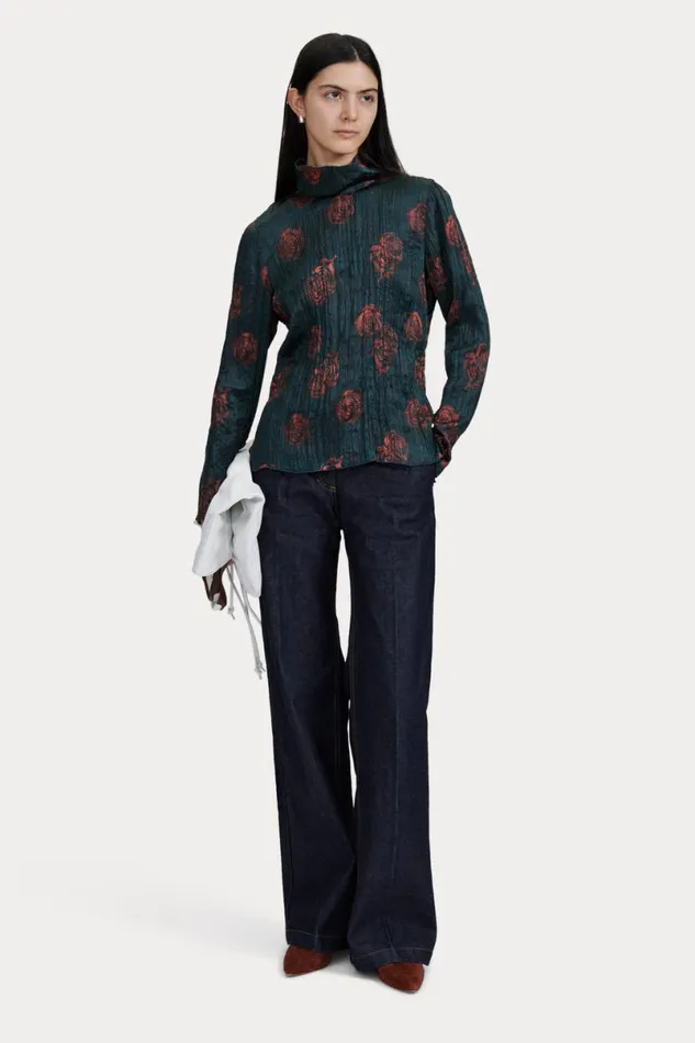 Women Tops Rachel Comey Varda Top Petrol Women Tops Rachel Comey Varda Top Petrol