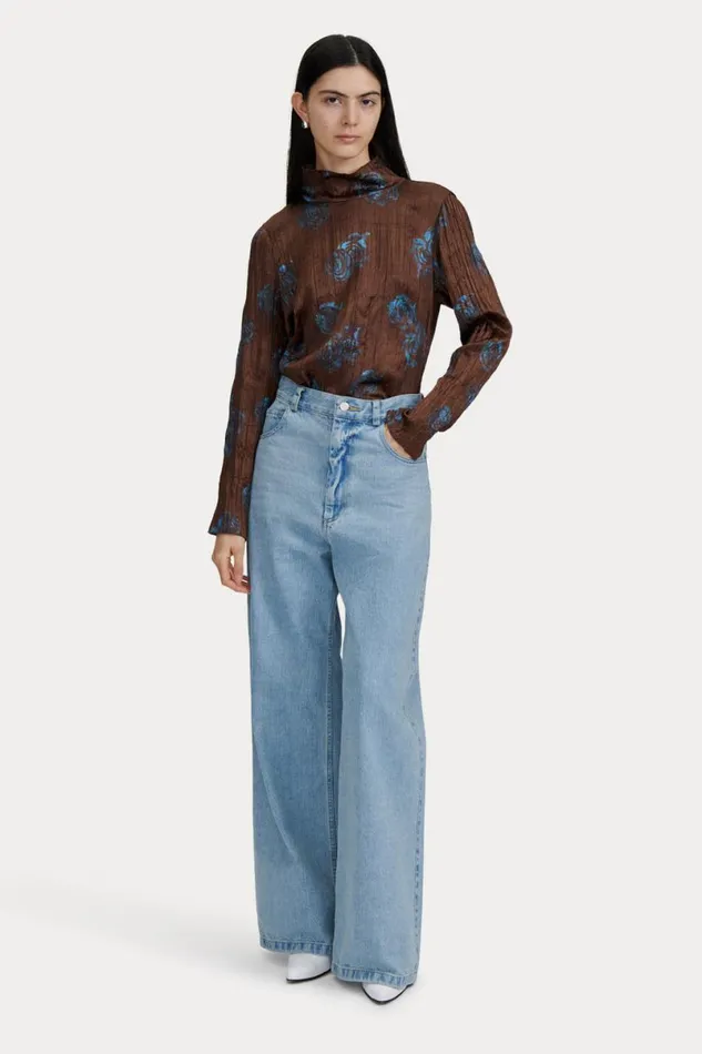 Women Tops Rachel Comey Varda Top Petrol Women Tops Rachel Comey Varda Top Petrol