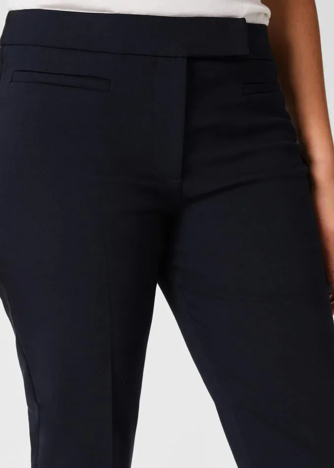 Women Trousers Hobbs Annie Slim Trousers With Stretch Navy