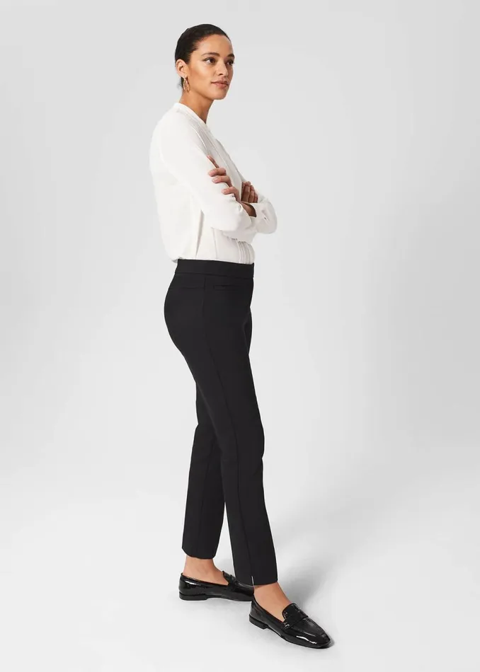 Women Trousers Hobbs Petite Annie Trousers Black
