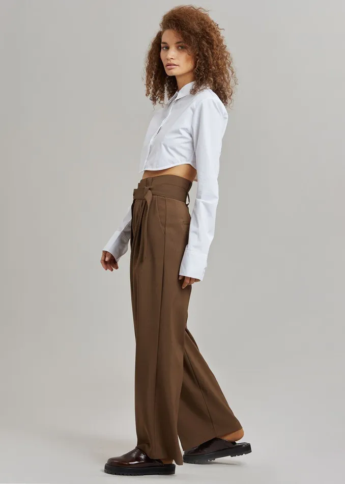 Women Uma Cropped Shirt 8211 White The Frankie Shop Tops