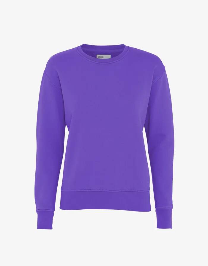 Women Women Classic Organic Crew 8211 Ultra Violet Crewneck Sweatshirts Colorfulstandard