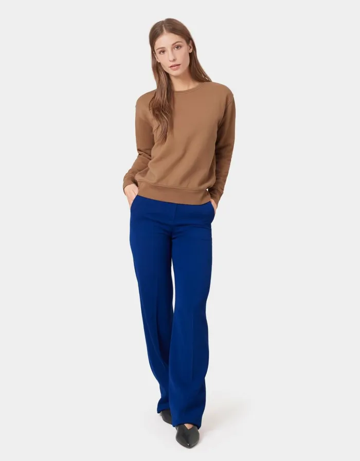 Women Women Classic Organic Crew Kelly Green Colorful Standard Crewneck Sweatshirts