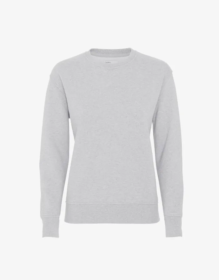 Women Women Classic Organic Crew Snow Melange Colorful Standard Crewneck Sweatshirts