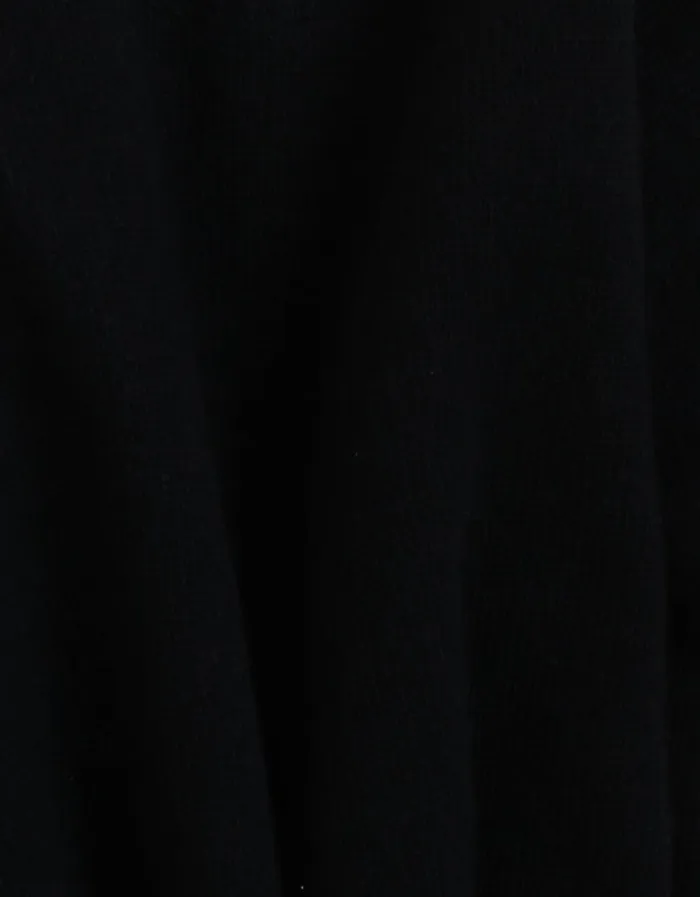 Women Women Light Merino Wool Crew Deep Black Colorful Standard Knit Sweaters