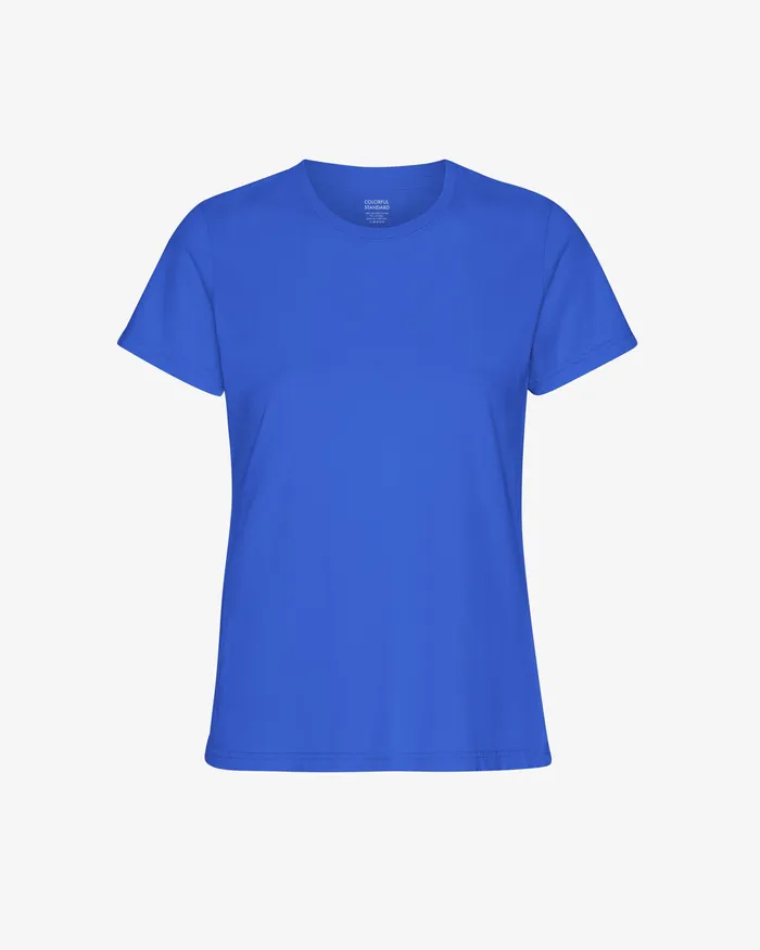 Women Women Light Organic Tee 8211 Sapphire Blue TShirts Colorfulstandard