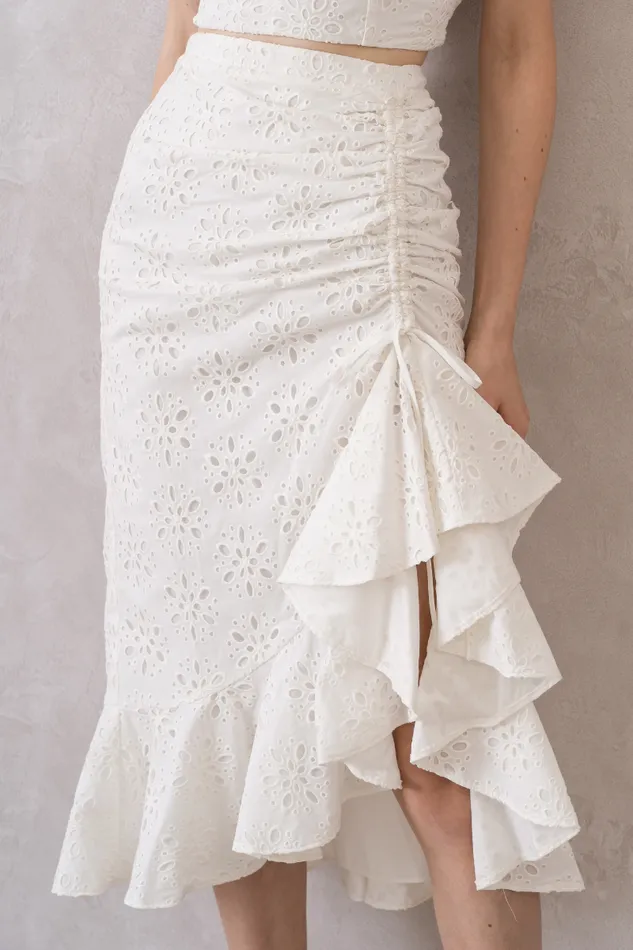 Women YUMI KIM Bottoms ANIKA SKIRT Pacific Cotton Eyelet