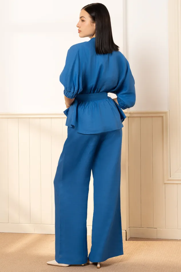 Women YUMI KIM Bottoms BLISS LINEN PANT Royal Linen