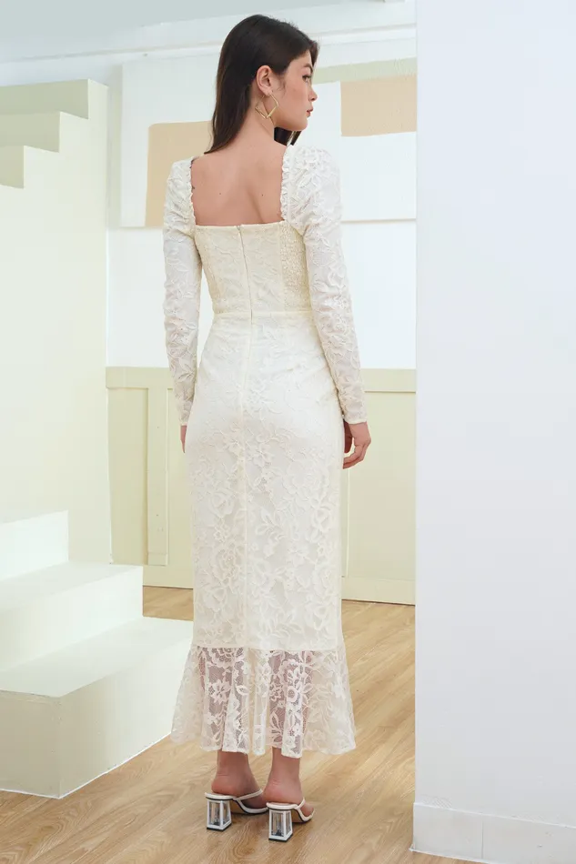 Women YUMI KIM Dresses ARIEL DRESS Hollywood White Lace