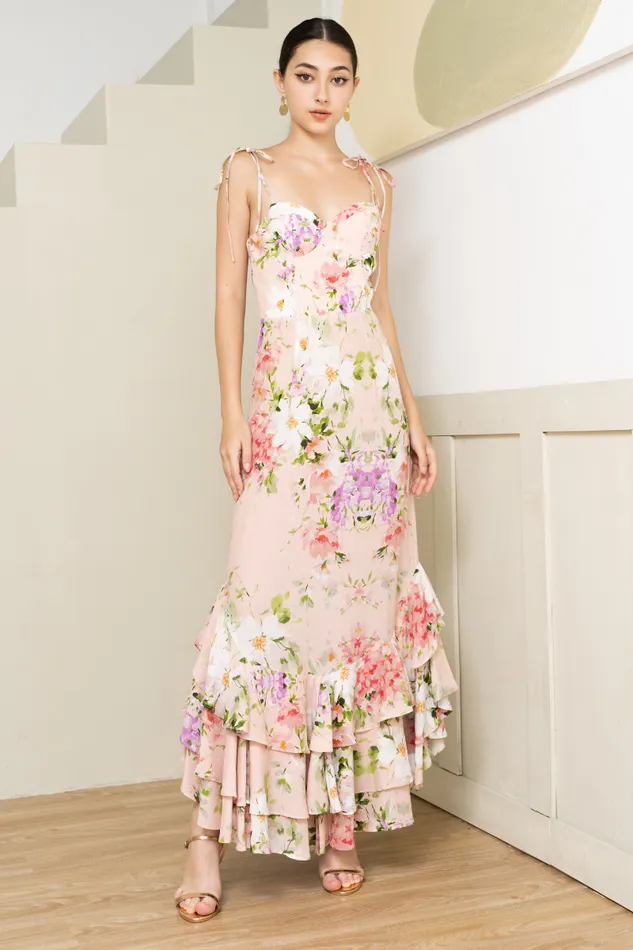 Women YUMI KIM Dresses BAXTER MAXI DRESS Soft Kiss Blush