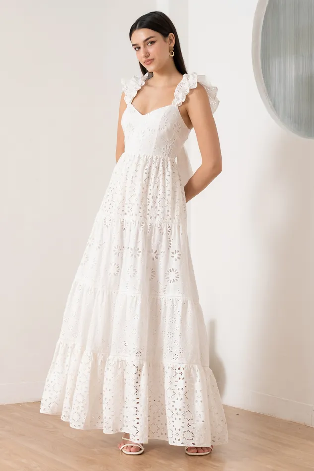 Women YUMI KIM Dresses PAULETTE DRESS Melody Cotton White