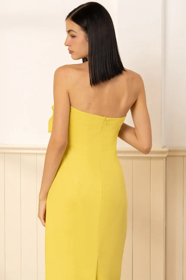 Women YUMI KIM Dresses RIO LINEN DRESS Chartreuse