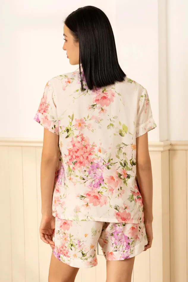 Women YUMI KIM Robes and Pajamas BEAUTY REST FLORAL PAJAMA SET Soft Kiss Ivory