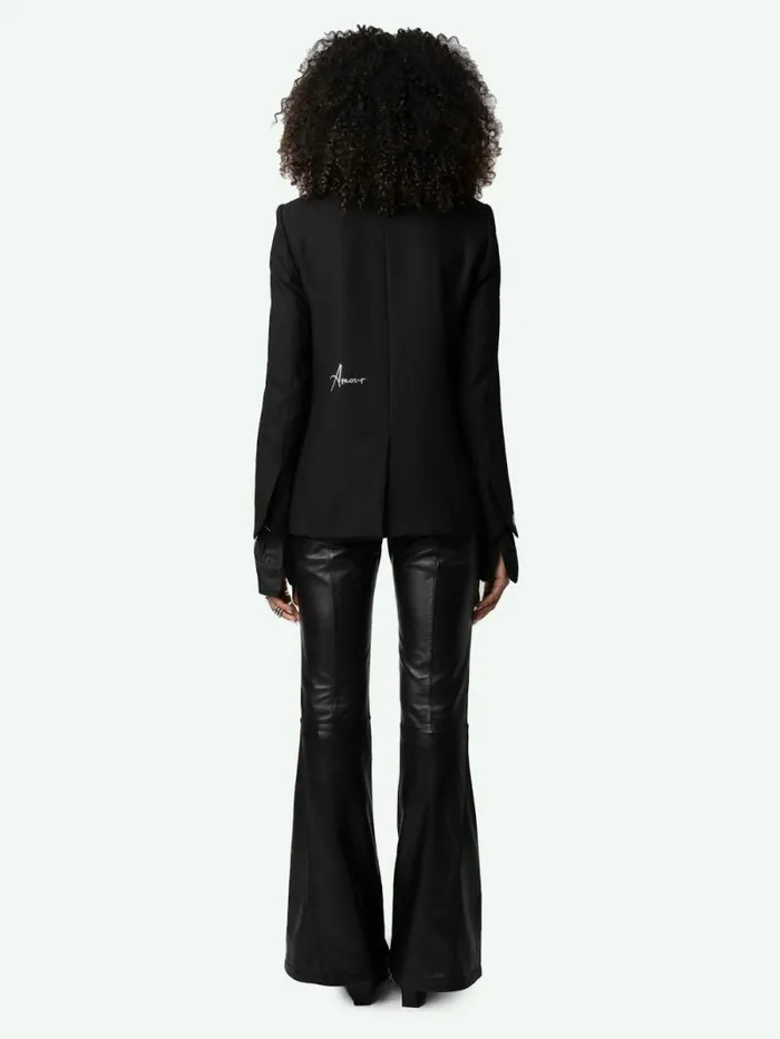 Women Zadig and Voltaire Blazers Very Diamant Blazer Black