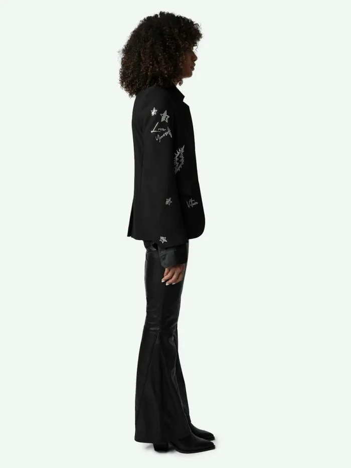 Women Zadig and Voltaire Blazers Very Diamant Blazer Black