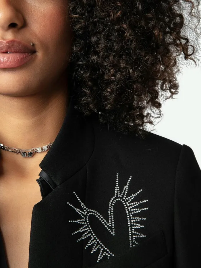 Women Zadig and Voltaire Blazers Very Diamant Blazer Black