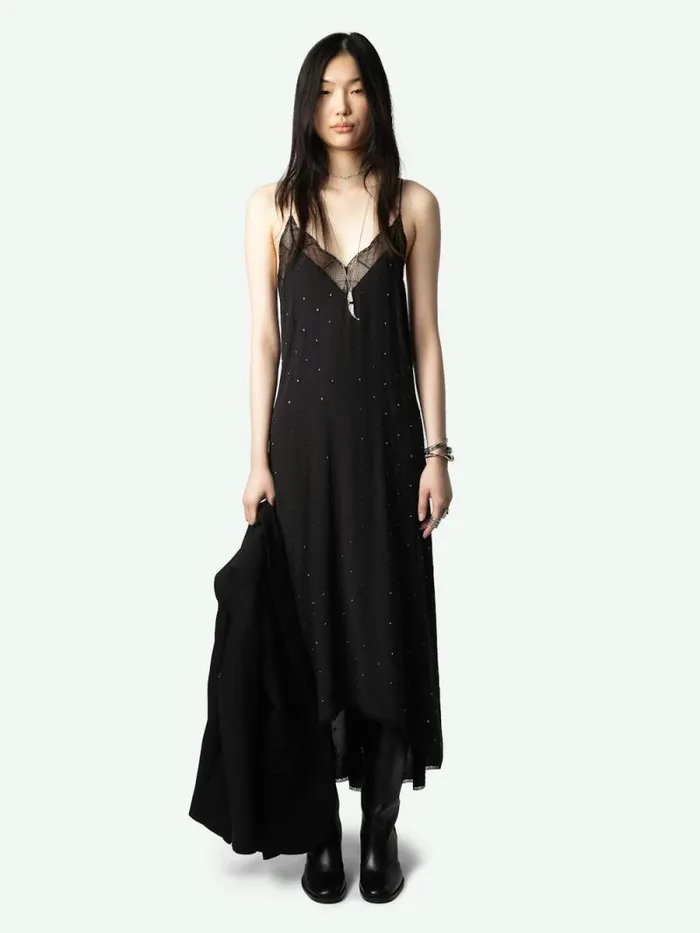 Women Zadig and Voltaire Dresses and Skirts Risty Diamant Dress Stone