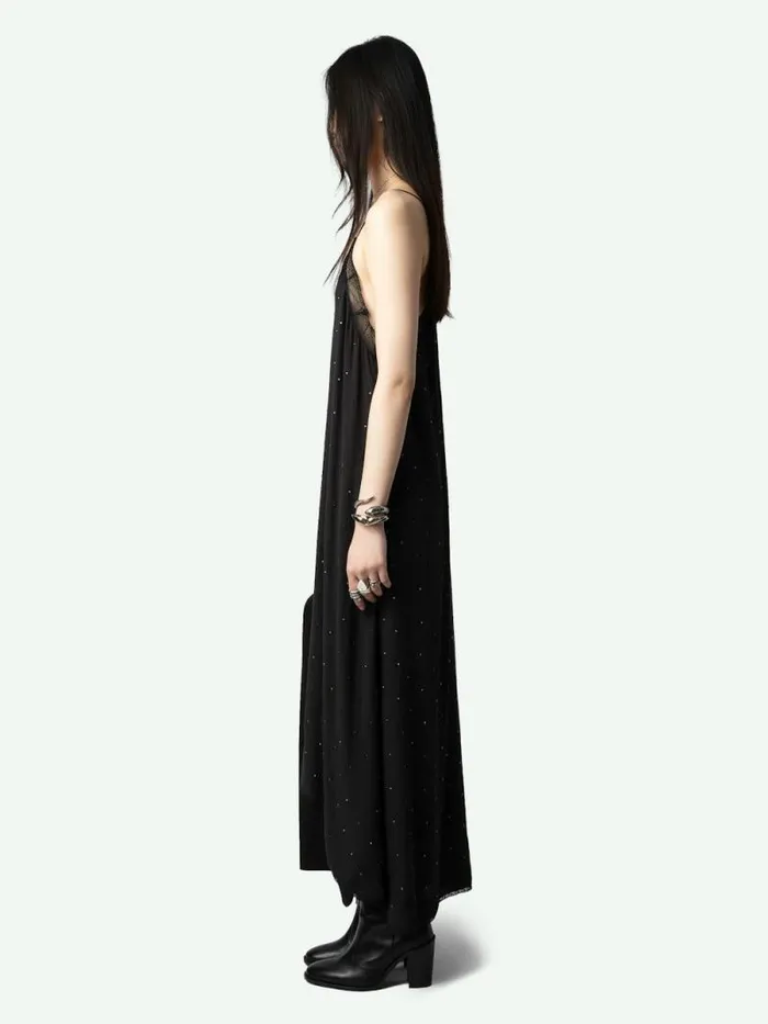 Women Zadig and Voltaire Dresses and Skirts Risty Diamant Dress Stone Women Zadig and Voltaire Dresses and Skirts Risty Diamant Dress Stone