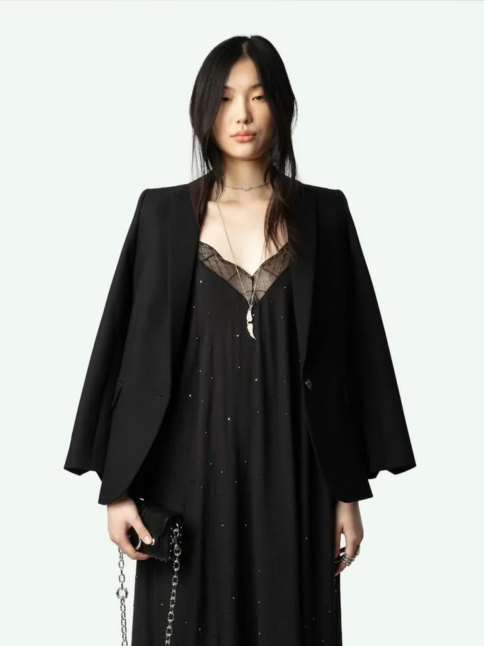 Women Zadig and Voltaire Dresses and Skirts Risty Diamant Dress Stone Women Zadig and Voltaire Dresses and Skirts Risty Diamant Dress Stone