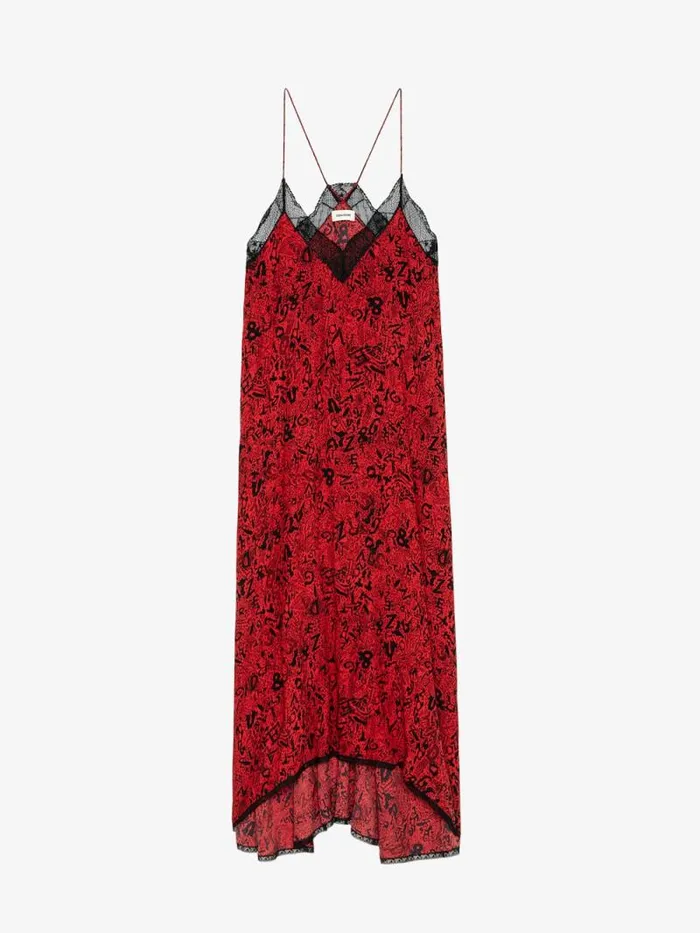 Women Zadig and Voltaire Dresses and Skirts Risty Dress Crimson Women Zadig and Voltaire Dresses and Skirts Risty Dress Crimson