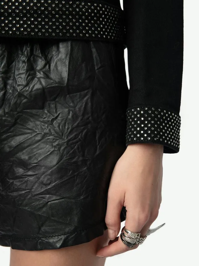 Women Zadig and Voltaire Jackets and Coats Kioky Denim Jacket Black Women Zadig and Voltaire Jackets and Coats Kioky Denim Jacket Black