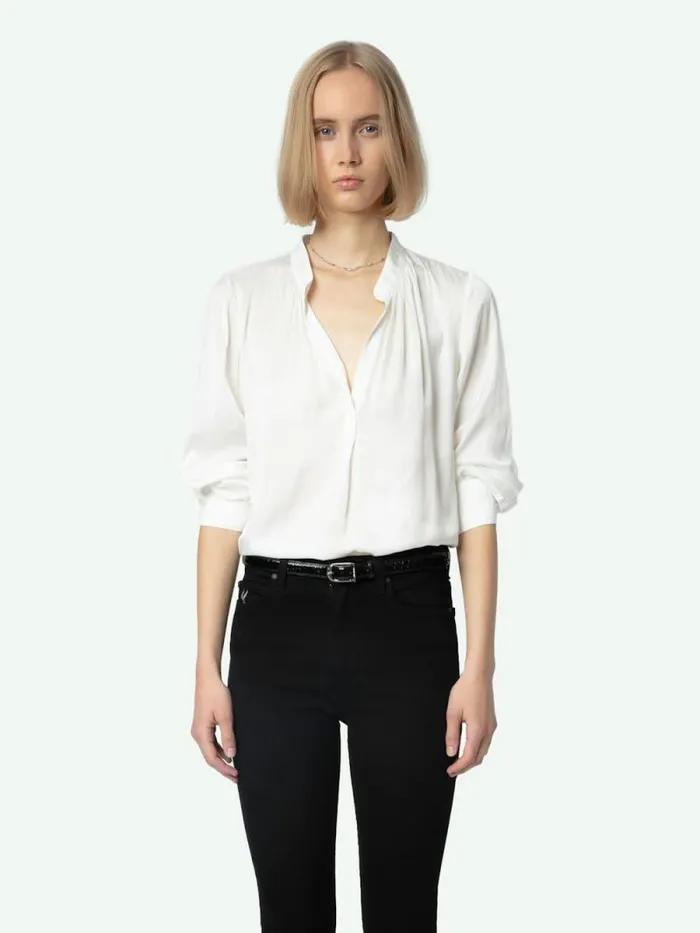 Women Zadig and Voltaire Pants and Shorts Jett Buggs Skinny Jeans Solid Black