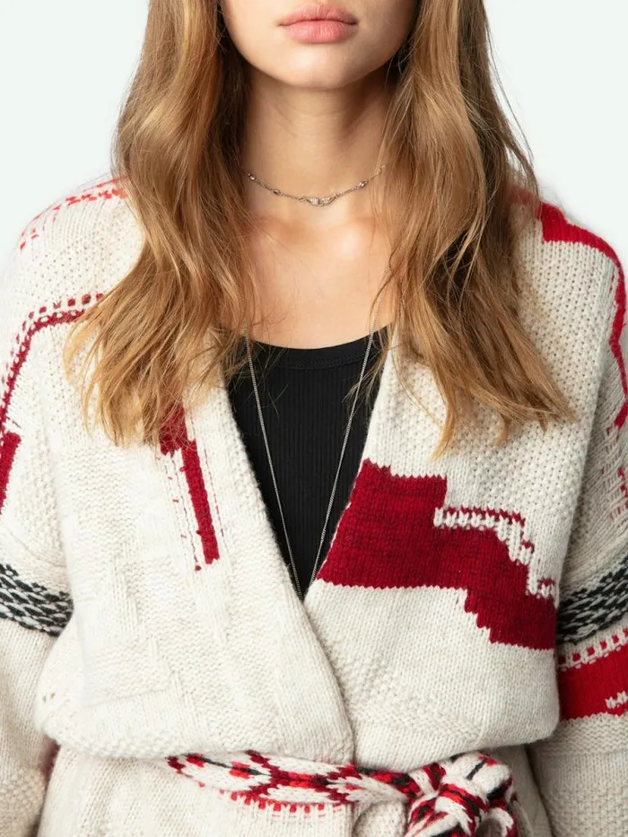 Women Zadig and Voltaire Sweaters and Cardigans Aspen Cardigan Oatmeal
