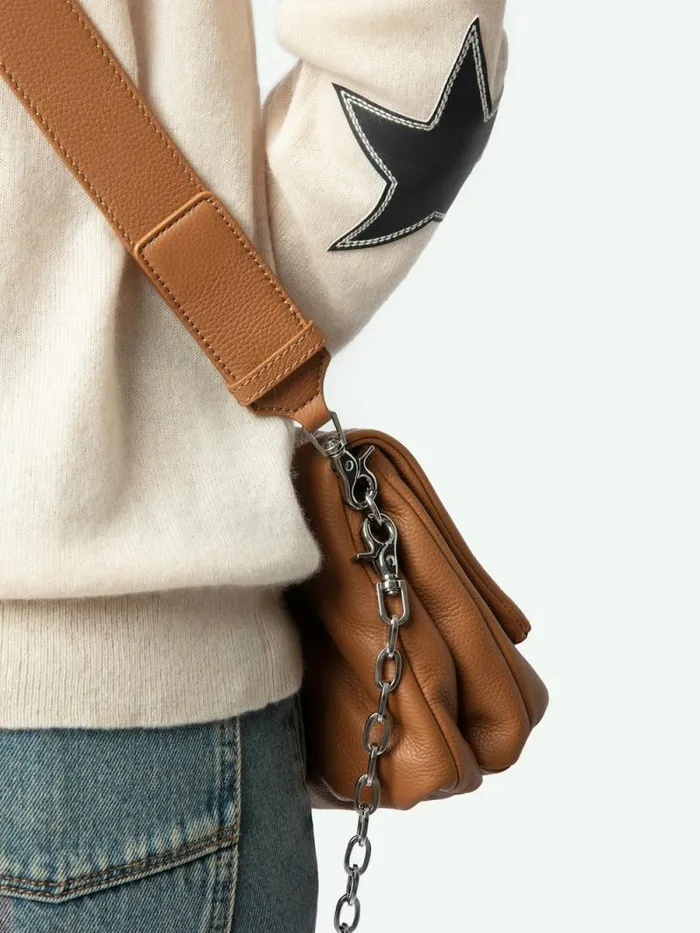 Women Zadig and Voltaire Sweaters and Cardigans Cici Patch Cashmere Sweater Ecru Women Zadig and Voltaire Sweaters and Cardigans Cici Patch Cashmere Sweater Ecru
